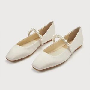🆕 BNIB Dolce Vita Roxana Pearl Flats in Ivory 🤍